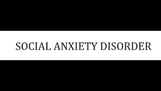 STAHLS  CH 9  PART 13  SOCIAL ANXIETY DISORDER  psychiatrypsychopharmacology [upl. by Bahe]