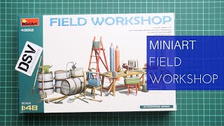 Miniart 148 Field Workshop 49012 Review [upl. by Ellenet]