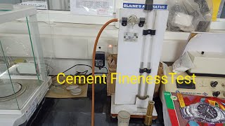 Cement Fineness Test [upl. by Yakcm]