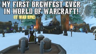 My very first HOLIDAY EVENT in World of Warcraft BREWFEST 2024 [upl. by Akemal]