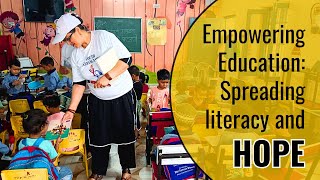 International Literacy Day Spreading Education  Stationery Distribution and Free Study Centers [upl. by Emoraj]