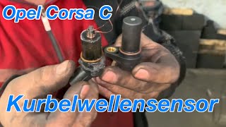 Opel Corsa C  Kurbelwellensensor ausgetauscht [upl. by Ahsinawt429]