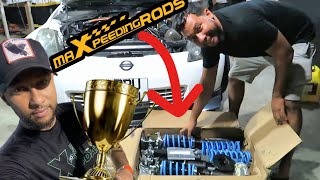 MAXPEEDINGRODS 350Z COILOVER INSTALL amp TEST I CAME FIRST PLACE [upl. by Aissatsana]