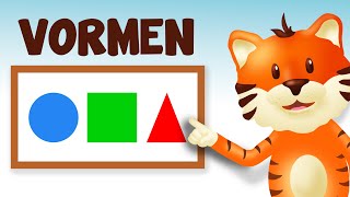 Vormen leren Nederlands 🟢🔺🟦🔶 Vormen oefenen voor peuters en kleuters [upl. by Creight]