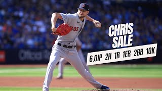 Chris Sale Pitching Red Sox vs Blue Jays  91623  MLB Highlights  10 Strikeout Game [upl. by Tiphanie254]