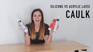 Silicone Vs Acrylic Latex Caulk  This or That DIY [upl. by Hcirteid]