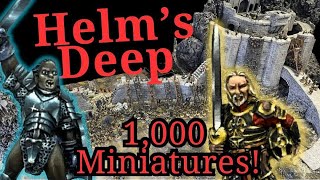 Epic Helms Deep Siege Battle Report  Middle Earth Strategy Battle Game  MESBG [upl. by Haziza]