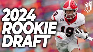 UPDATED 2024 Dynasty Rookie Mock Draft NEW RISERS  Dynasty Fantasy Football 2024 [upl. by Caralie]