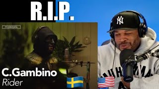 AMERICAN 🇺🇸 FIRST REACTION TO 🇸🇪 SWEDISH RAPPER  CGambino  RIDER OFFICIAL MUSIC VIDEO [upl. by Ardena642]