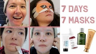 7 Gün 7 Maske  Vlog The Ordinary Blithe Sulwhasoo Skinfood Cosrx maskelerini denedim SUBS [upl. by Ednargel]