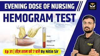 HEMOGRAM TEST  COMPLETE BLOOD COUNT CBC  NITIN SIR  WISDOM NURSING CLASSES [upl. by Puiia]