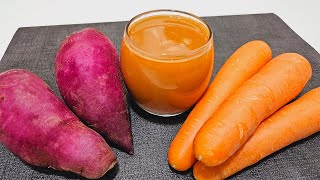 PRA QUE SERVE SUCO DE CENOURA COM BATATA DOCE DESCUBRA OS BENEFÍCIOS PODEROSO ANTI CANSAÇO E FADIGA [upl. by Anais851]