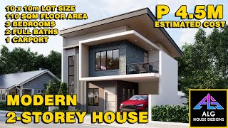 100 sqm 3Bedroom House Design 2024  ALG DESIGNS 92 [upl. by Moshe753]