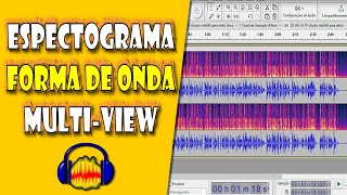 Espectrograma Forma de Onda e Multiview no Audacity [upl. by Ricardama]