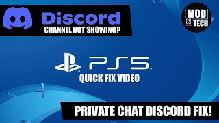 PS5 Discord Chat Not Showing PRIVATE Channel FIX  HOW TO LINK DISCORD ON PLAYSTATION 5 [upl. by Iemaj716]