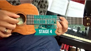 Harmonising Aflat major scale with 7th chords STAGE 4 [upl. by Lux]