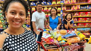 VLOG NO SUPERMERCADO EM FAMÍLIA COMPRAS DO MÊS  VALOR TOTAL [upl. by Carolina]