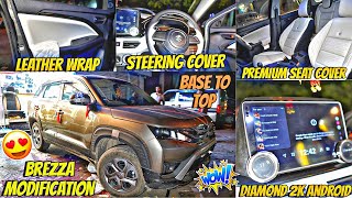 2024 BREZZA Modfication Base to top🔥 Maruti Genuine Accessories at 90 Discount 😍 Brezza Modified 💥 [upl. by Lemire]