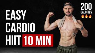 10 Minute Fat Burning Workout Cardio For Weight Lose 200 Calories at HomeNo Equipment [upl. by Yrtsed]