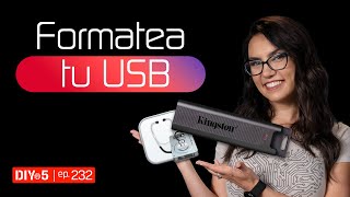 Cómo formatear una unidad USB  DIYin5 ep232 [upl. by Nicolina]