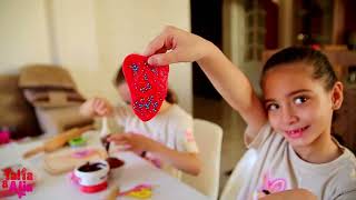 Talia and Alia Yummy Fundo Cupcake Decoration Funny Kids Cooking 🧁🍰تحدى تزين فاندو كيك لذيذ للاطفال [upl. by Marian]