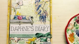 Travelers Notebook Ephemera Daphnes Diary [upl. by Malka724]