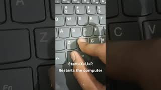 laptop restart shortcut key 🔑 how to restart laptop  shorts pc viral popular [upl. by Ginsberg]