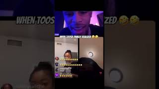 When Toosii realized his live with his homie😂 toosii hiphopmusic viralshort viralvideo [upl. by Aihsein]