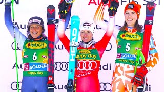 Womens Giant Slalom  Award Ceremony  Sölden AUT  2023 [upl. by Alliuqahs]