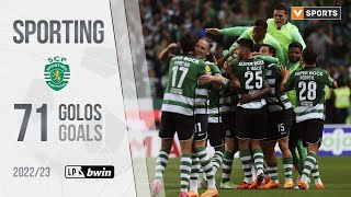 Sporting Os 71 golos na Liga 202223 [upl. by Uhsoj]