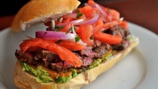 Grilled Skirt Steak Sandwich  World of Flavor [upl. by Philana]