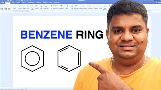 How To Draw Benzene Ring In MS Word [upl. by Nitsud538]