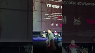 Terrifier 3 premiere in Warsaw Interview with David Howard Thorton Art the Clown P1 terriefier3 [upl. by Anot]