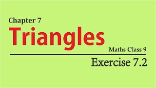 NCERT Solutions for Class 9 Maths Chapter 7 Exercise 72 [upl. by Vaughn833]