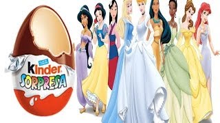 HUEVOS KINDER SORPRESA PRINCESAS DISNEYKINDER SURPRISE EGGS DISNEY PRINCESS [upl. by Adabelle]