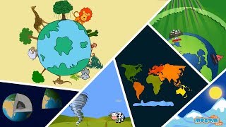 Planet Earth  Structure Continents Oceans amp More Facts  Earth Day  Educational Videos by Mocomi [upl. by Naugal]