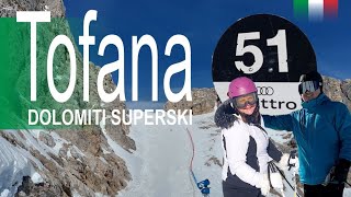 Do you dare Tofana ski area  Dolomiti Superski Italy  Cortina [upl. by Bryon485]