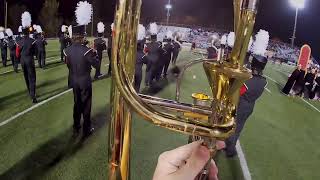 Gadsden City Marching Titans “Royals” Trombone cam November 10 2023 [upl. by Marten]