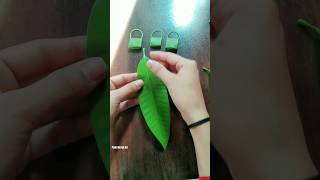 Haw to make mango leaf bag mango leaf craft shorts youtubeshort viral [upl. by Ynnol]