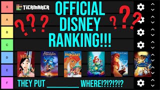 Disney100 Celebration Video OFFICIAL Ranking ALL DISNEY Movies TierMaker [upl. by Ryder]