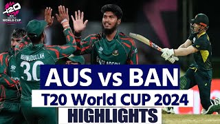 AUS vs BAN T20 World Cup 2024 Highlights Australia vs Bangladesh T20 World Cup Full Highlights [upl. by Yaj]