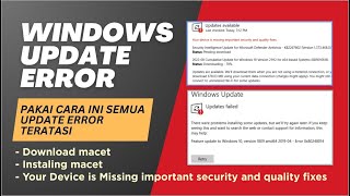 Ini Solusi nya  Cara Mengatasi Windows Update Macet atau Error [upl. by Yoong]