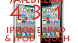 Jailbreak 431 Para iPhone 4 y 3gs iPad amp iPod Touch 4g y 3g Con RedSn0w En Español [upl. by Etnaud]