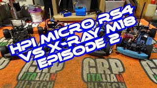 Comparatif HPI Micro RS4 VS Xray M18 2ème partie [upl. by Kaile]