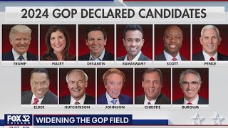 GOP expands field of 2024 presidential candidates [upl. by Auhsohey470]