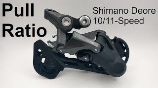 Shimano Deore 1011Speed Derailleur Pull Ratio [upl. by Austreng317]