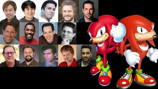 Video Game Voice Comparison Knuckles The Echidna Sonic [upl. by Baer]