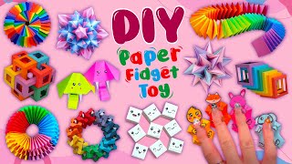 12 DIY Magic Paper Fidget Toy Crafts  Viral TikTok Fidget Videos  How to Make Funny Paper Toys [upl. by Orling55]