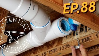 Plumbing Top Out  Waste Drain and Vent Ep88 [upl. by Eninnaej]