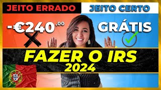 COMO FAZER IRS 2024 EM PORTUGAL PASSO A PASSO [upl. by Nawj]